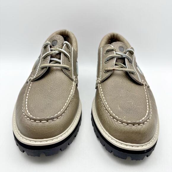 Sperry Mens a/O Lug 3-Eye Boat Shoes US 9 M EU 42 Taupe Leather Waterproof NWOB - Picture 6 of 12